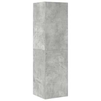 4 Piece TV Cabinet Set Concrete Grey Engineered Wood