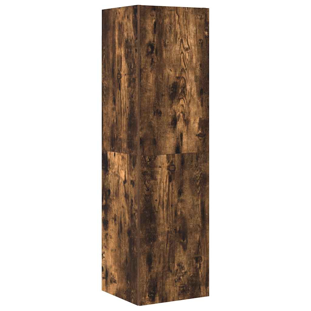 4 Piece TV Cabinet Set Smoked Oak Engineered Wood