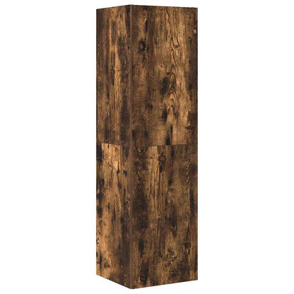 4 Piece TV Cabinet Set Smoked Oak Engineered Wood