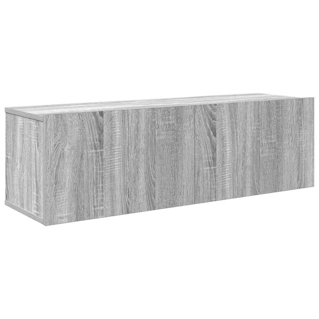 4 Piece TV Cabinet Set Grey Sonoma Engineered Wood