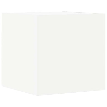 4 Piece TV Cabinet Set White Engineered Wood