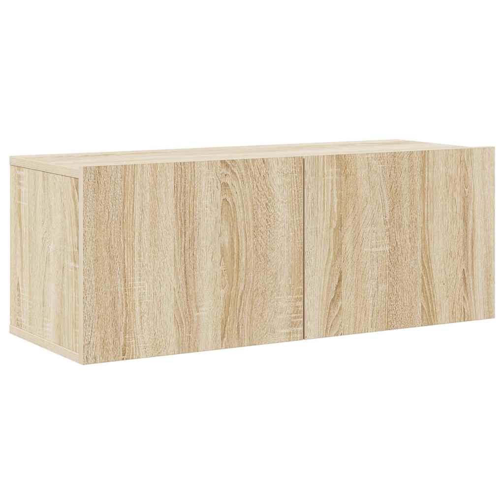 4 Piece TV Cabinet Set Sonoma Oak Engineered Wood