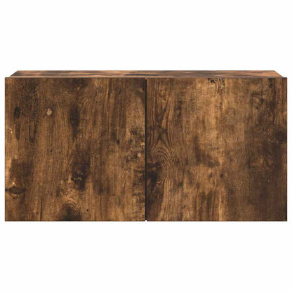 4 Piece TV Cabinet Set Smoked Oak Engineered Wood