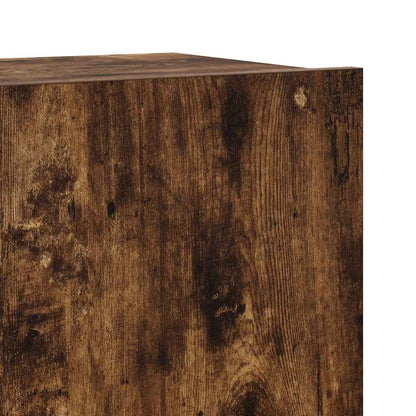 4 Piece TV Cabinet Set Smoked Oak Engineered Wood