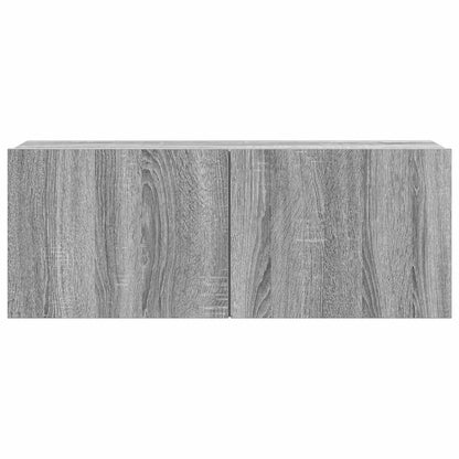 4 Piece TV Cabinet Set Grey Sonoma Engineered Wood