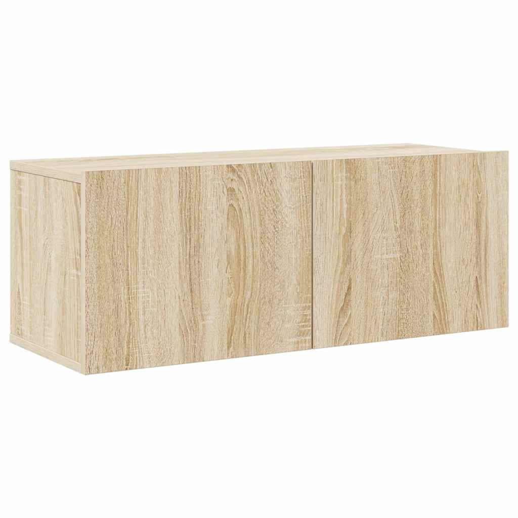 4 Piece TV Cabinet Set Sonoma Oak Engineered Wood