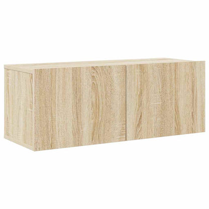 4 Piece TV Cabinet Set Sonoma Oak Engineered Wood