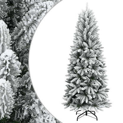 Artificial Christmas Tree with Flocked Snow 120 cm PVC&PE