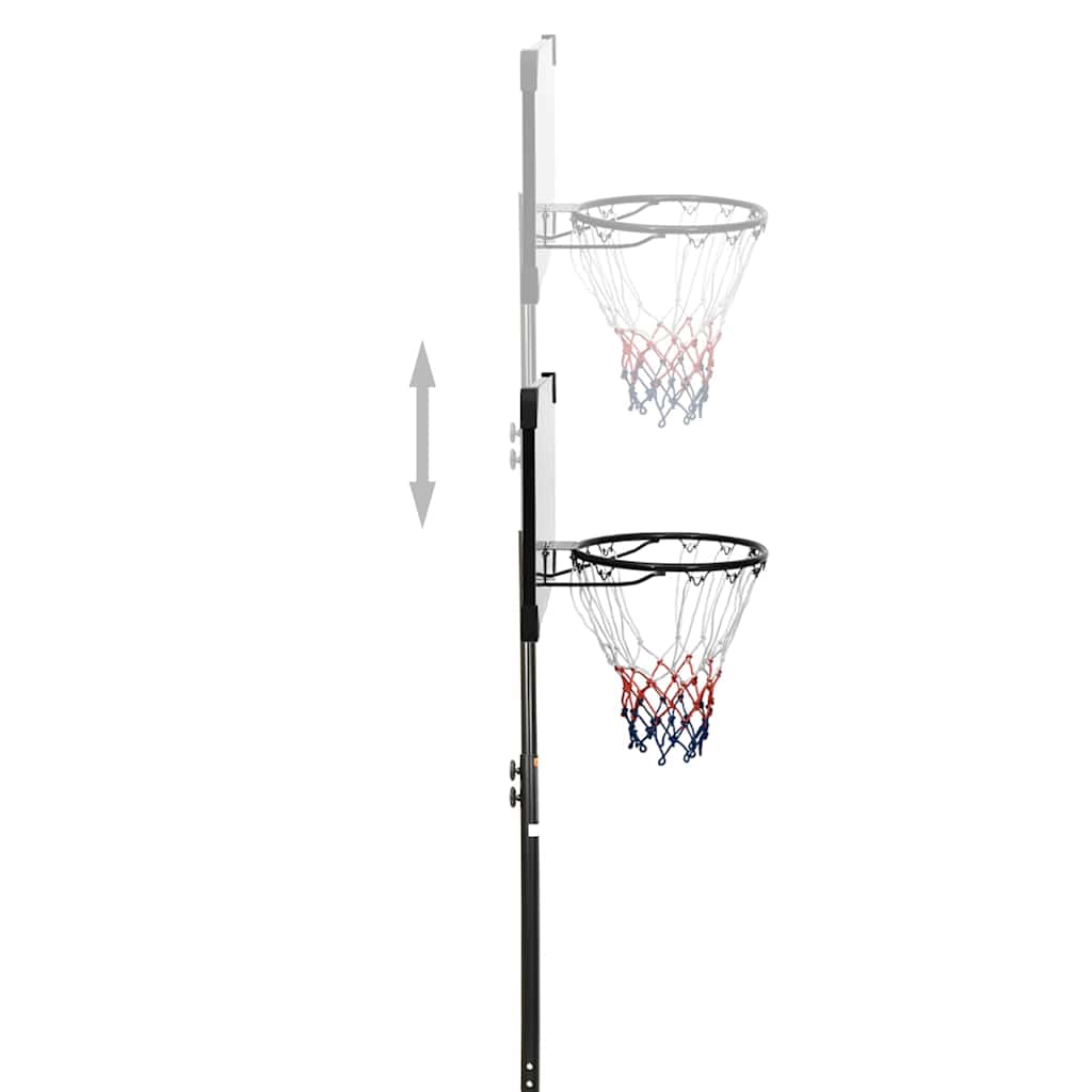 Basketball Stand Transparent 216-250 cm Polycarbonate