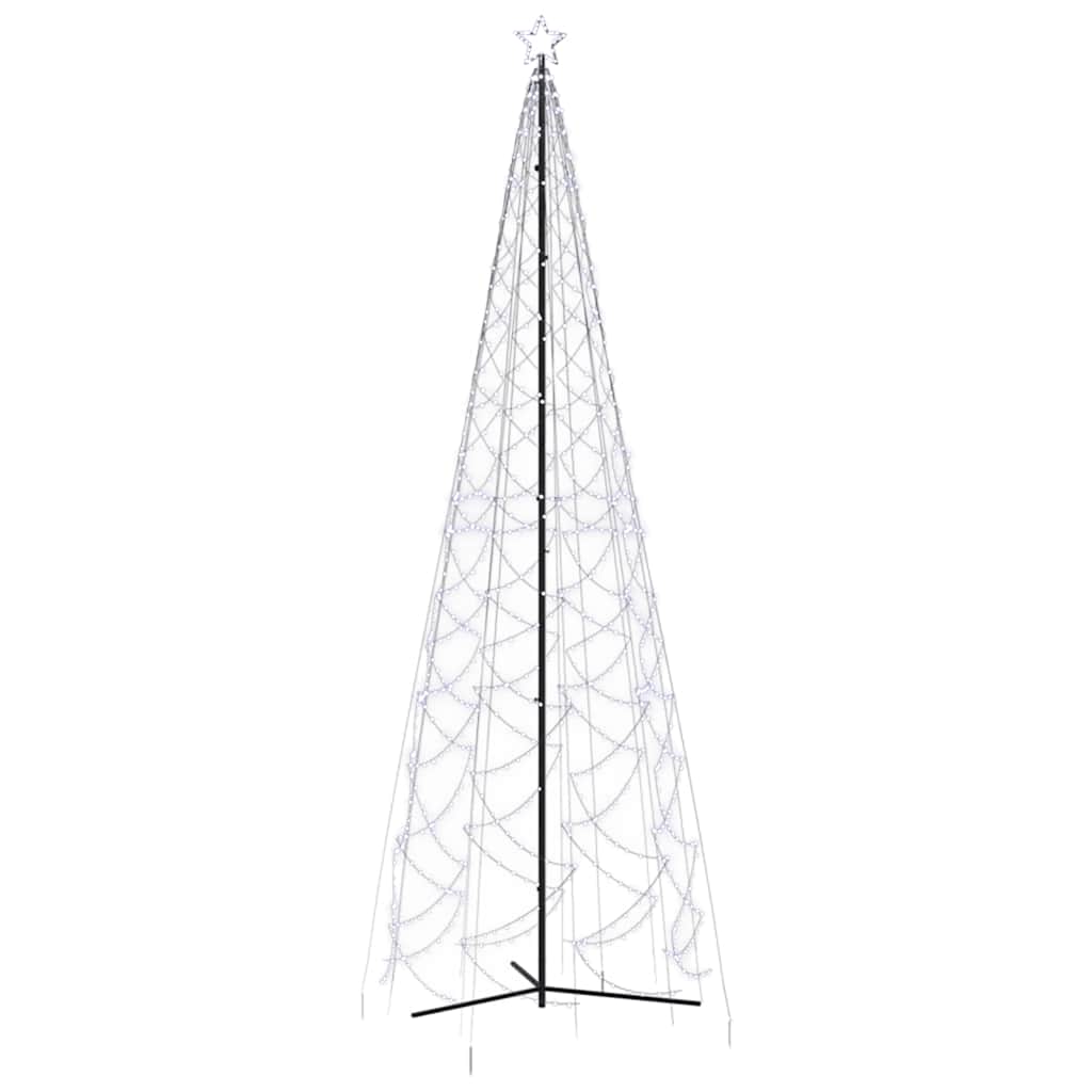 Christmas Cone Tree Cold White 1400 LEDs 160x500 cm