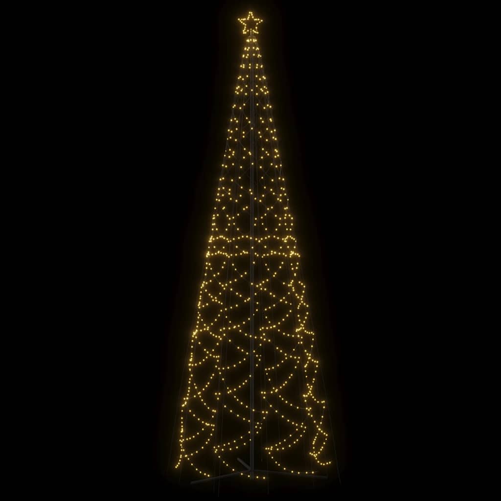 Christmas Cone Tree Warm White 1400 LEDs 160x500 cm