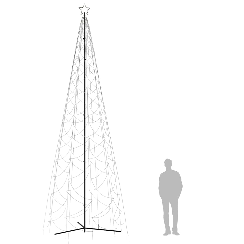 Christmas Cone Tree Warm White 1400 LEDs 160x500 cm