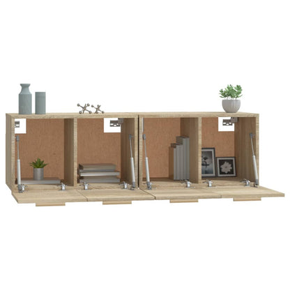 Wall Cabinets 2 pcs Sonoma Oak 60x36.5x35 cm Engineered Wood