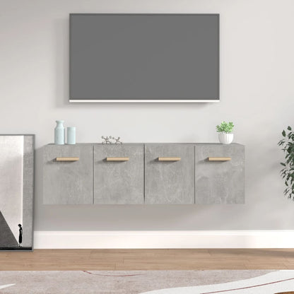 Wall Cabinets 2 pcs Concrete Grey 60x36.5x35 cm Engineered Wood