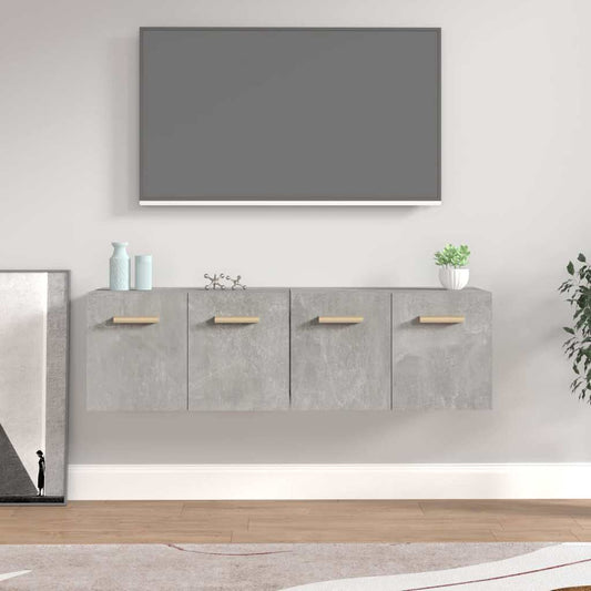 Wall Cabinets 2 pcs Concrete Grey 60x36,5x35 cm Engineered Wood