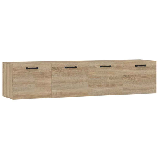 Wall Cabinets 2 pcs Sonoma Oak 60x36,5x35 cm Engineered Wood
