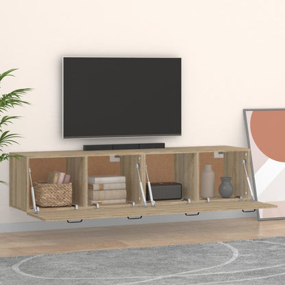 Wall Cabinets 2 pcs Sonoma Oak 60x36.5x35 cm Engineered Wood