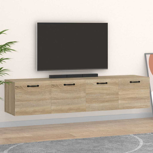 Wall Cabinets 2 pcs Sonoma Oak 60x36,5x35 cm Engineered Wood
