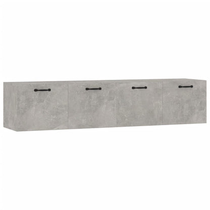 Wall Cabinets 2 pcs Concrete Grey 60x36.5x35 cm Engineered Wood