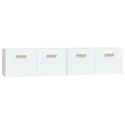 Wall Cabinets 2 pcs White 80x35x36.5 cm Engineered Wood
