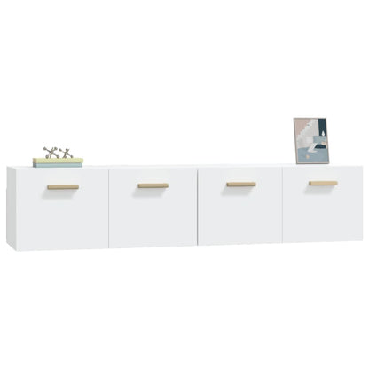 Wall Cabinets 2 pcs White 80x35x36.5 cm Engineered Wood