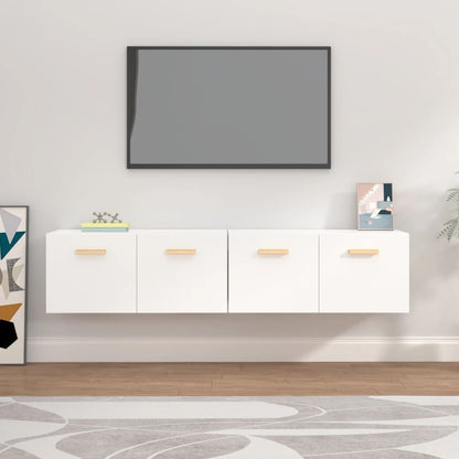 Wall Cabinets 2 pcs White 80x35x36.5 cm Engineered Wood