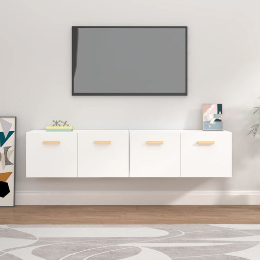 Wall Cabinets 2 pcs White 80x35x36.5 cm Engineered Wood