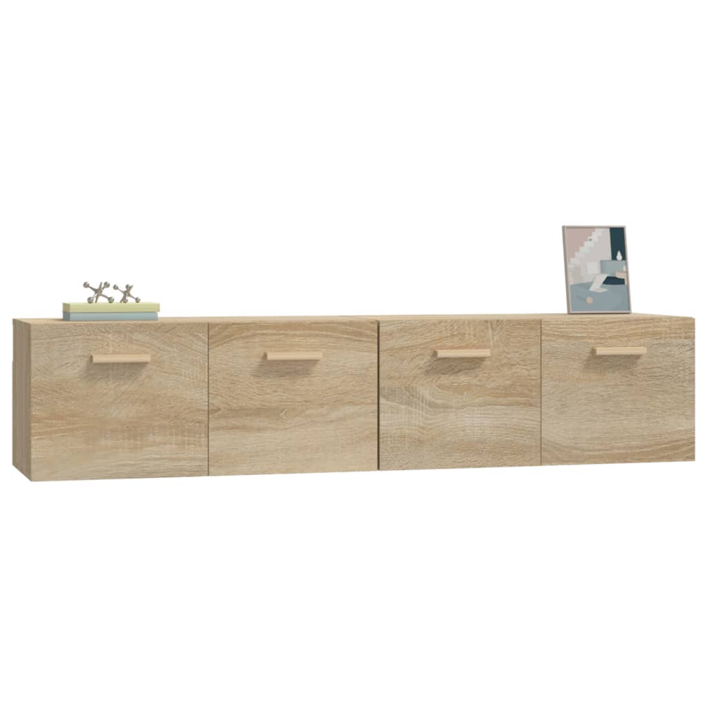 Wall Cabinets 2 pcs Sonoma Oak 80x35x36.5 cm Engineered Wood