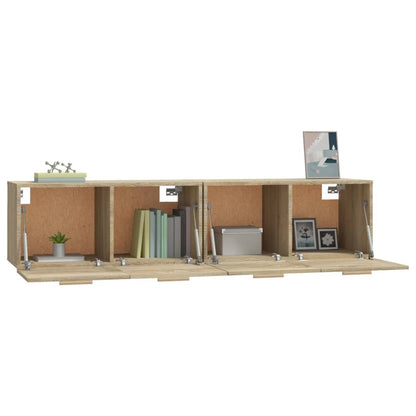Wall Cabinets 2 pcs Sonoma Oak 80x35x36.5 cm Engineered Wood