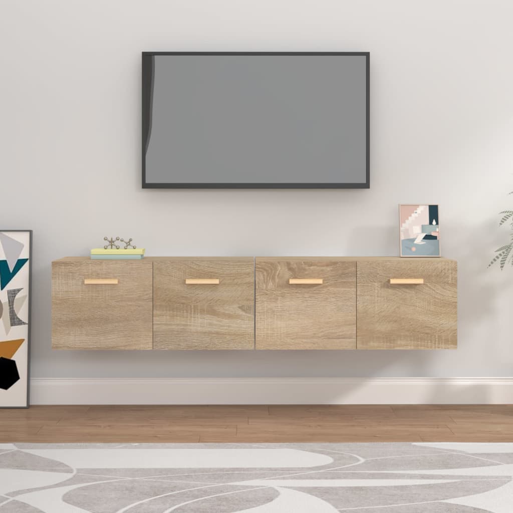 Wall Cabinets 2 pcs Sonoma Oak 80x35x36.5 cm Engineered Wood