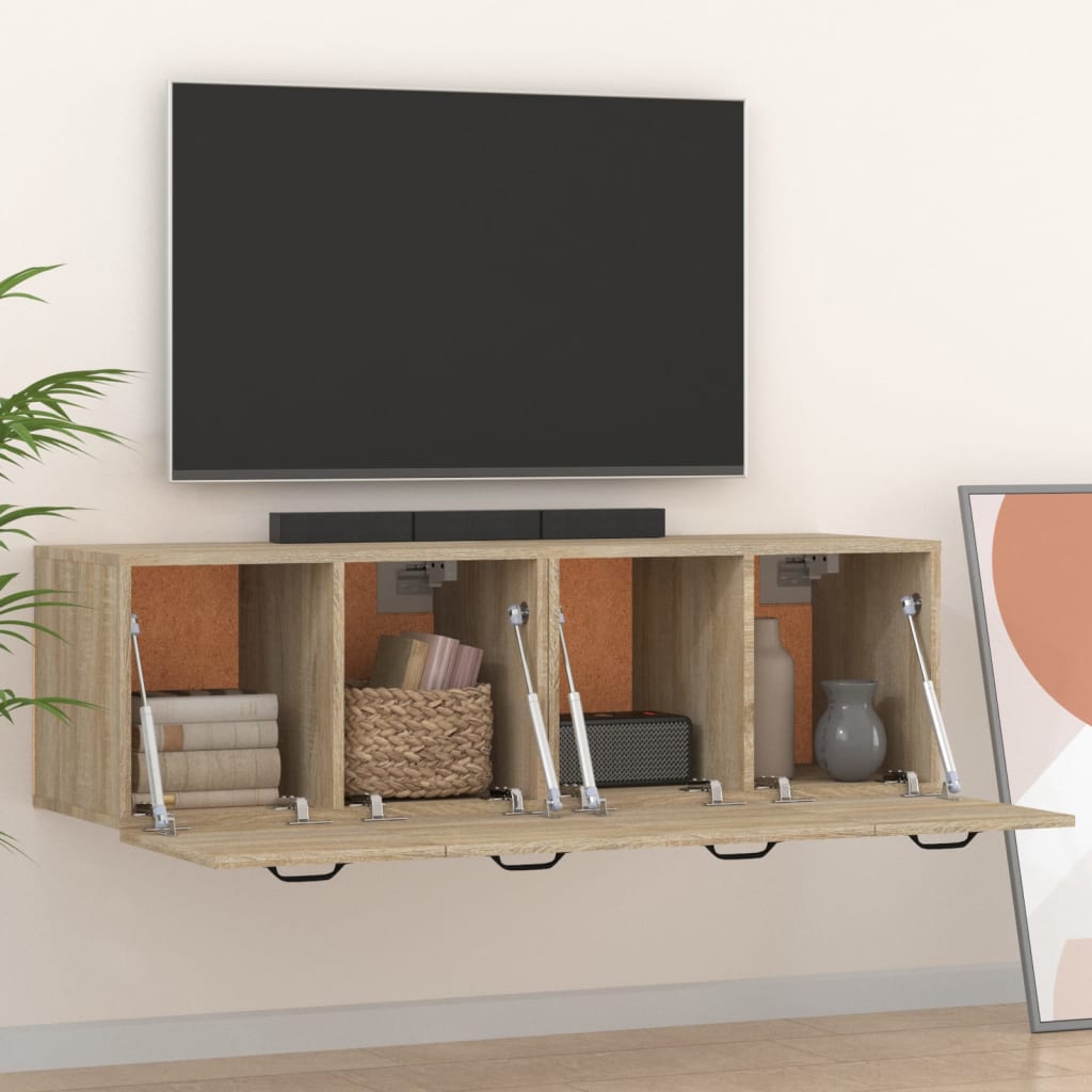 Wall Cabinets 2 pcs Sonoma Oak 80x35x36.5 cm Engineered Wood