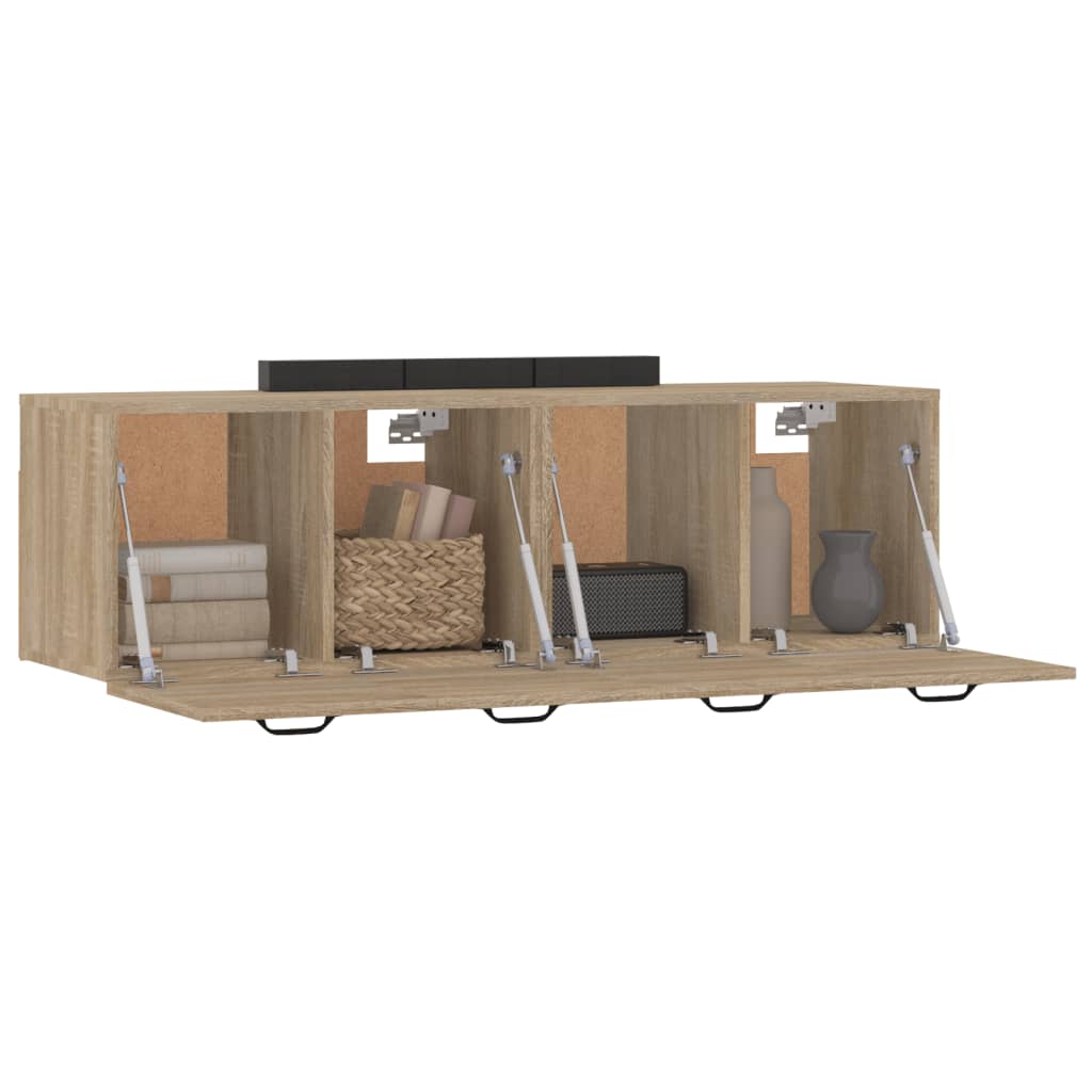 Wall Cabinets 2 pcs Sonoma Oak 80x35x36.5 cm Engineered Wood