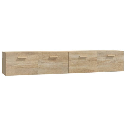 Wall Cabinets 2 pcs Sonoma Oak 100x36.5x35 cm Engineered Wood