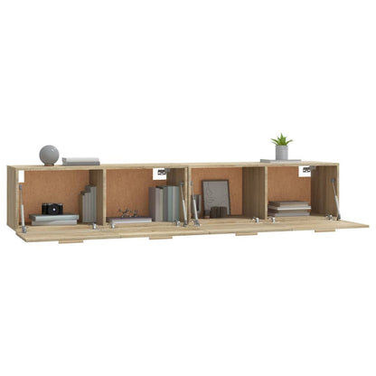 Wall Cabinets 2 pcs Sonoma Oak 100x36.5x35 cm Engineered Wood