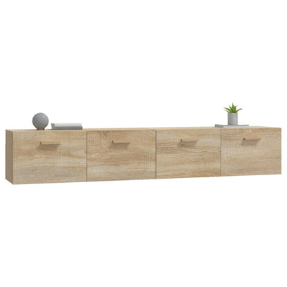 Wall Cabinets 2 pcs Sonoma Oak 100x36.5x35 cm Engineered Wood