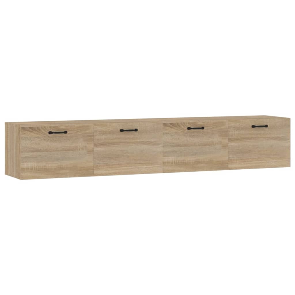 Wall Cabinets 2 pcs Sonoma Oak 100x36.5x35 cm Engineered Wood