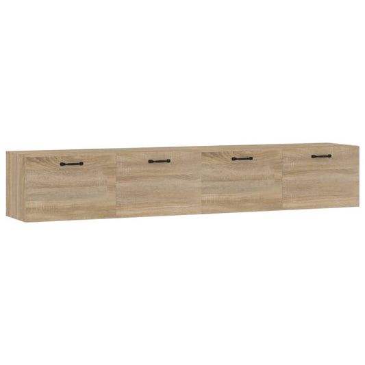 Wall Cabinets 2 pcs Sonoma Oak 100x36.5x35 cm Engineered Wood