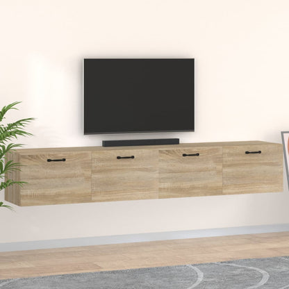Wall Cabinets 2 pcs Sonoma Oak 100x36.5x35 cm Engineered Wood