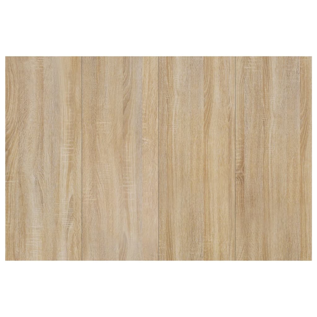 Bed Headboard with Cabinets Sonoma Oak Engineered Wood