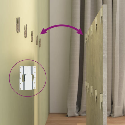 Bed Headboard with Cabinets Concrete Grey Engineered Wood