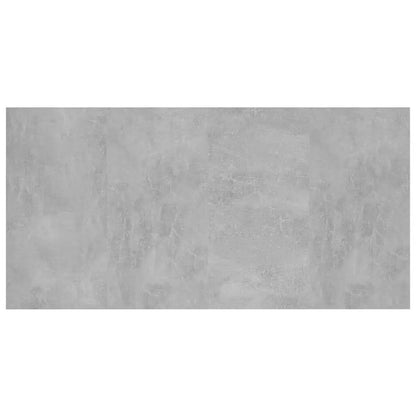 Bed Headboard with Cabinets Concrete Grey Engineered Wood