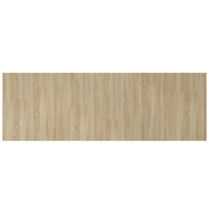Bed Headboard with Cabinets Sonoma Oak Engineered Wood