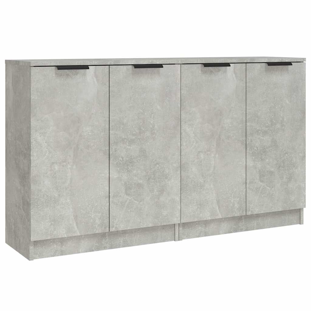 Sideboards 2 pcs Concrete Grey 60x30x70 cm Engineered Wood