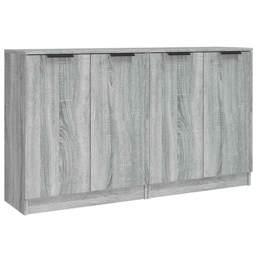 Sideboards 2 pcs Grey Sonoma 60x30x70 cm Engineered Wood