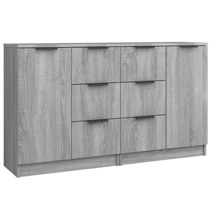 Sideboards 2 pcs Grey Sonoma 60x30x70 cm Engineered Wood