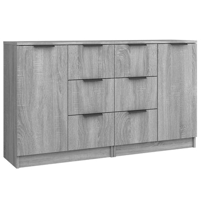 Sideboards 2 pcs Grey Sonoma 60x30x70 cm Engineered Wood