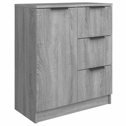 Sideboards 2 pcs Grey Sonoma 60x30x70 cm Engineered Wood