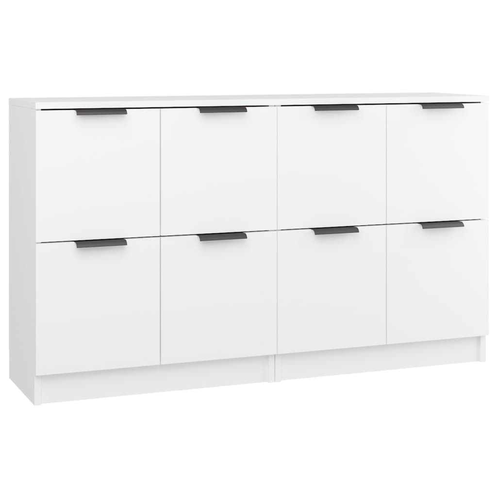 Sideboards 2 pcs White 60x30x70 cm Engineered Wood