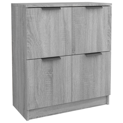 Sideboards 2 pcs Grey Sonoma 60x30x70 cm Engineered Wood