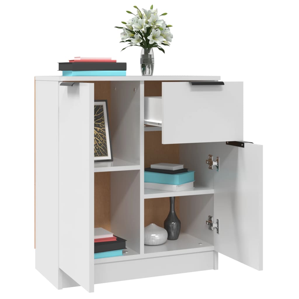 Sideboards 2 pcs White 60x30x70 cm Engineered Wood